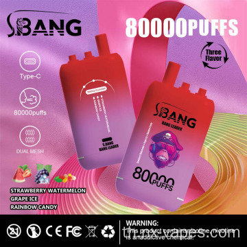 Bang Leader 80000 Puffs ราคา Vape ที่ใช้แล้วทิ้ง